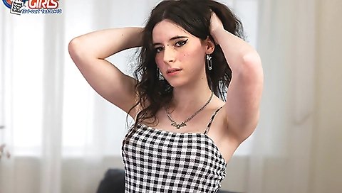 Slutty girl's first time with a slut