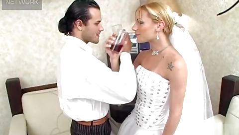 Slutty girl's ass on a huge cock