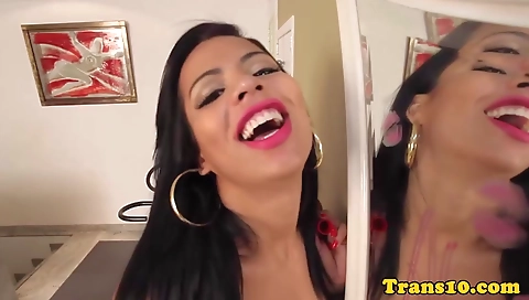 Horny tranny getting fucked by a