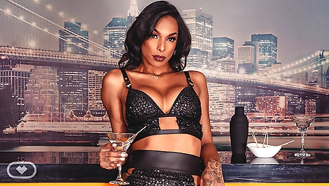 Sexy young chick masturbation in the kitchen