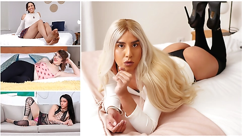 Sexy blonde slut ride suzanne with a dildo